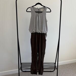 Elevenses Gray and Green Jumpsuit